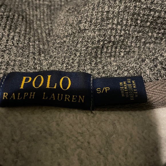 Polo Ralph Lauren Grey Hoodie Zip Sweatshirt - Picture 2 of 3